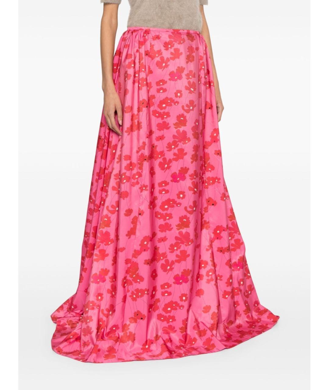 BERNADETTE Розовая полиэстеровая юбка макси, фото 4