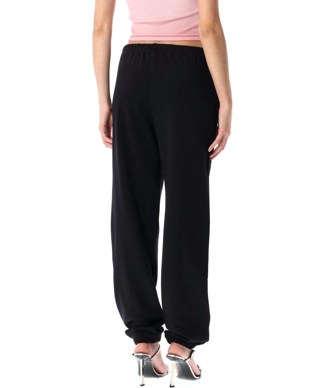 DIESEL Черные хлопковые прямые брюки, фото 2