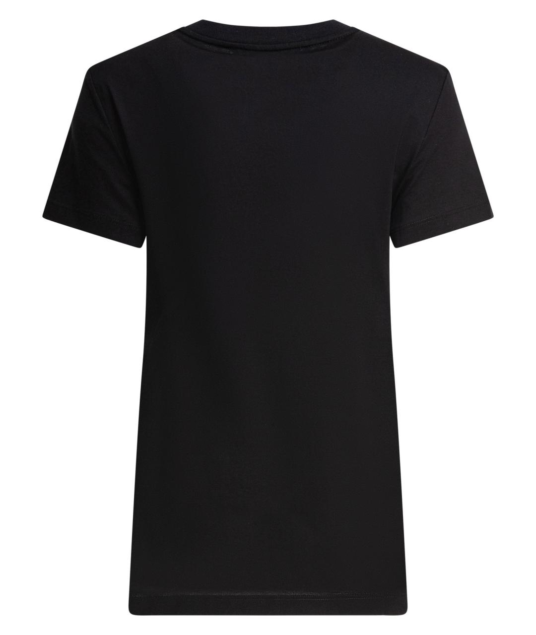 MAX MARA Черная хлопковая футболка, фото 2