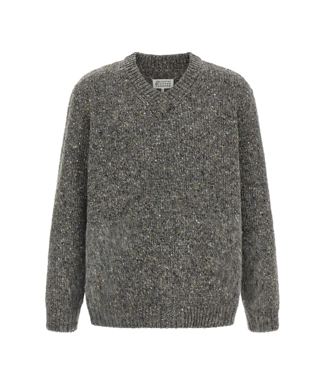 MAISON MARGIELA Серый шерстяной джемпер / свитер, фото 1