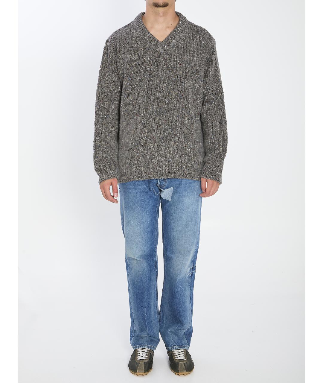 MAISON MARGIELA Серый шерстяной джемпер / свитер, фото 6