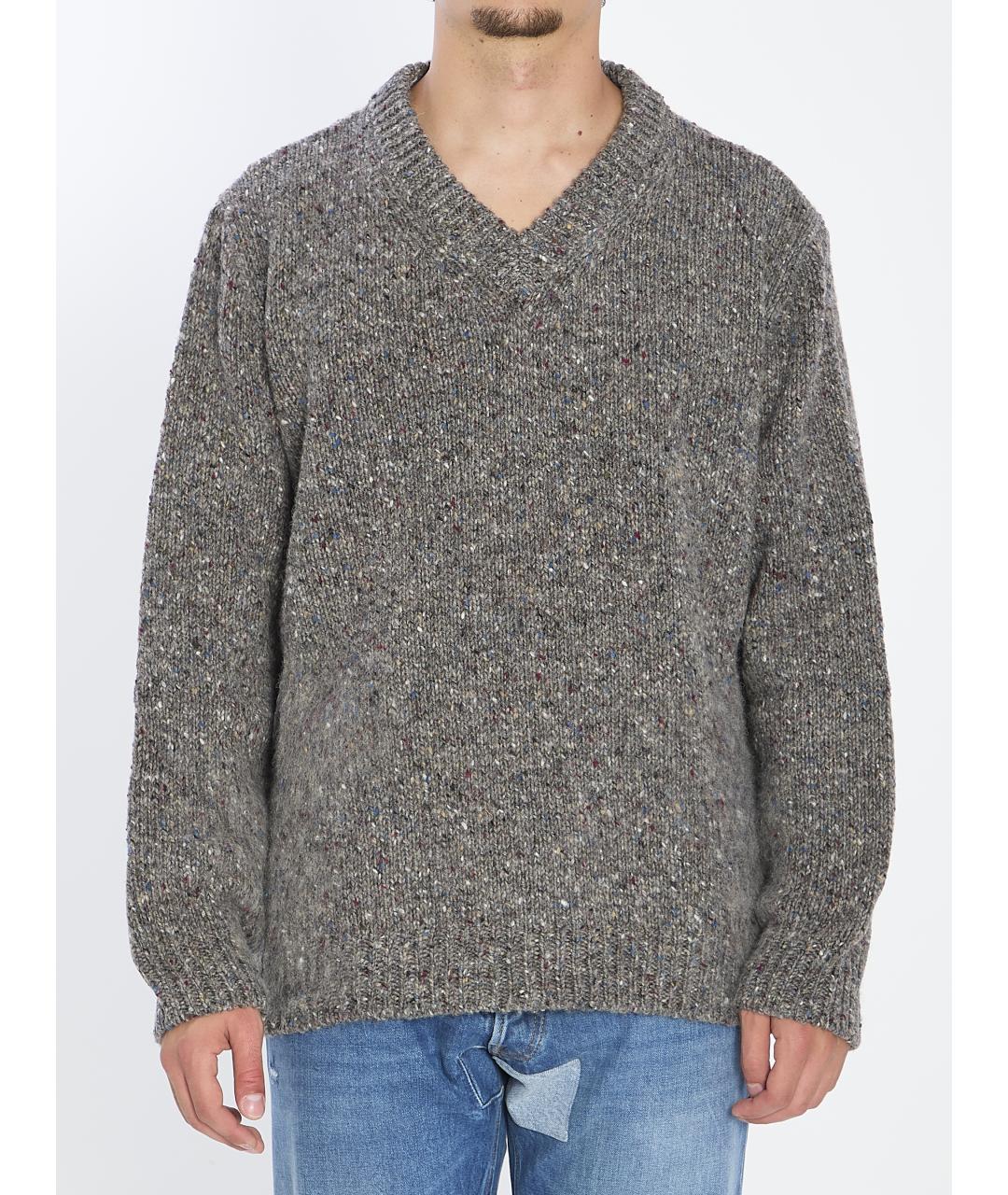 MAISON MARGIELA Серый шерстяной джемпер / свитер, фото 2