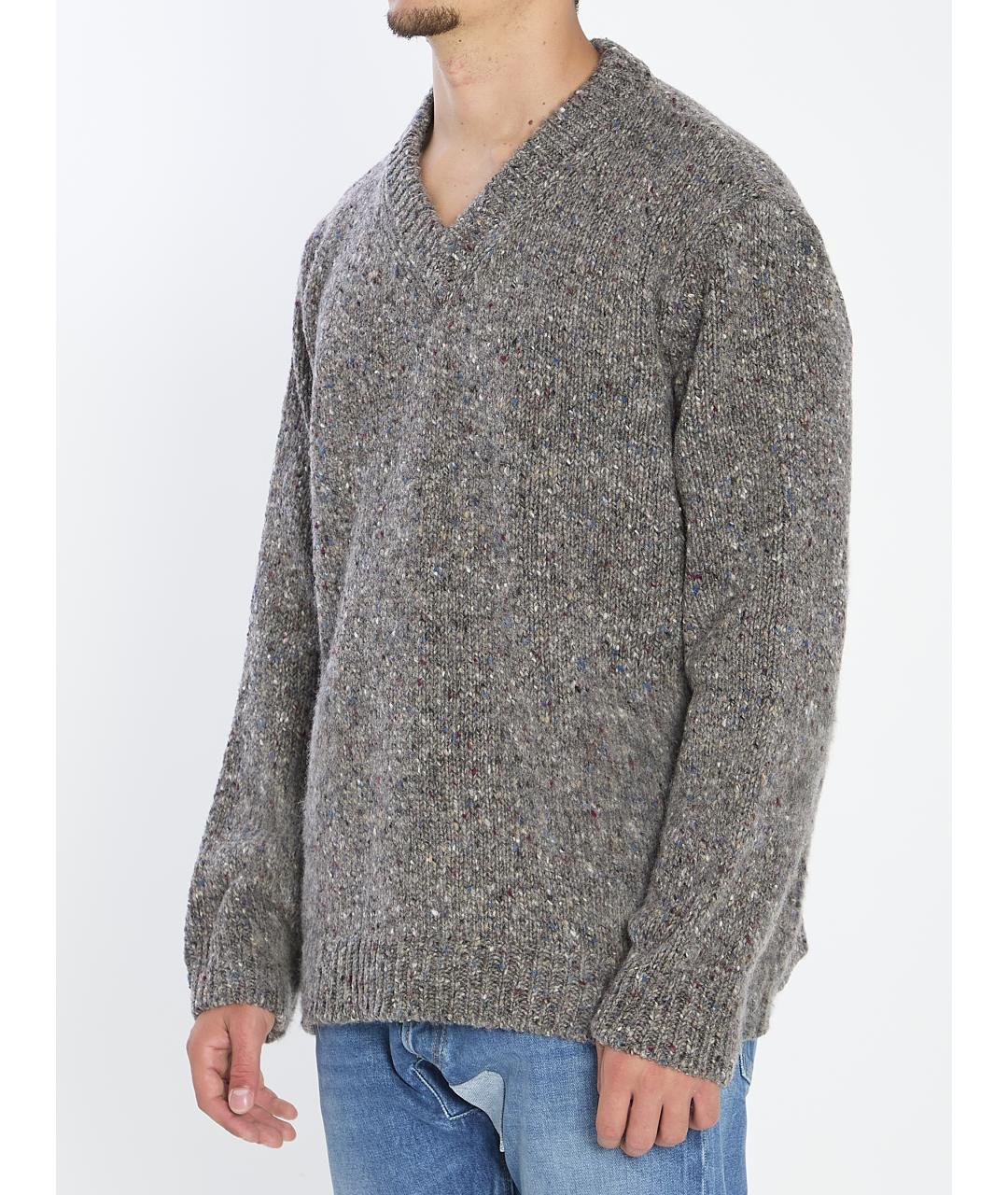 MAISON MARGIELA Серый шерстяной джемпер / свитер, фото 3