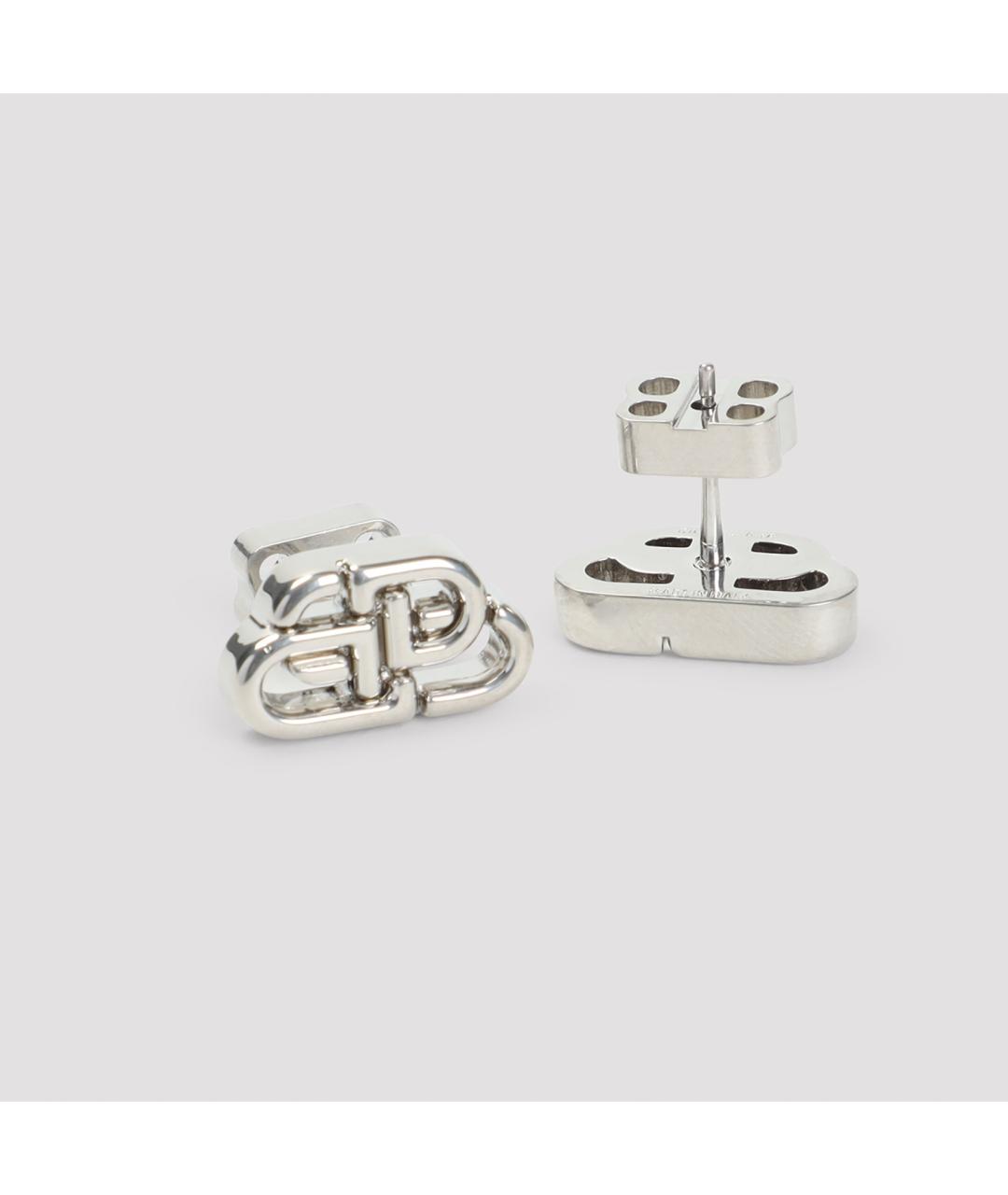 BALENCIAGA Серебряные латунные серьги, фото 4