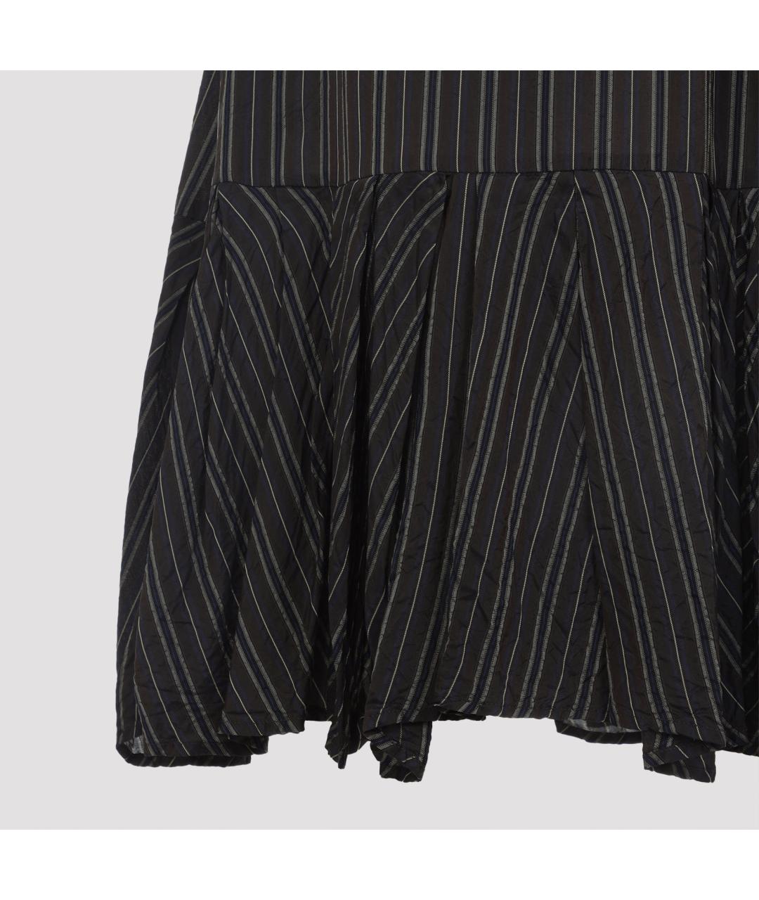 DRIES VAN NOTEN Коричневая вискозная юбка миди, фото 3