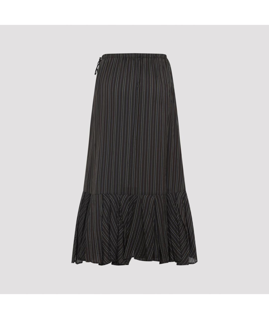 DRIES VAN NOTEN Коричневая вискозная юбка миди, фото 2