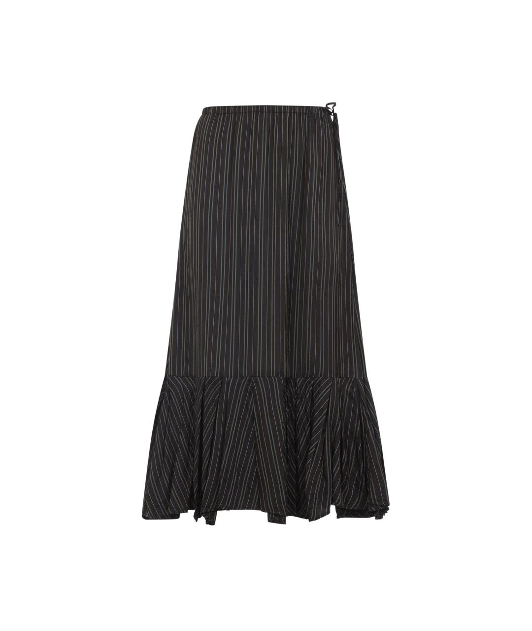 DRIES VAN NOTEN Коричневая вискозная юбка миди, фото 1