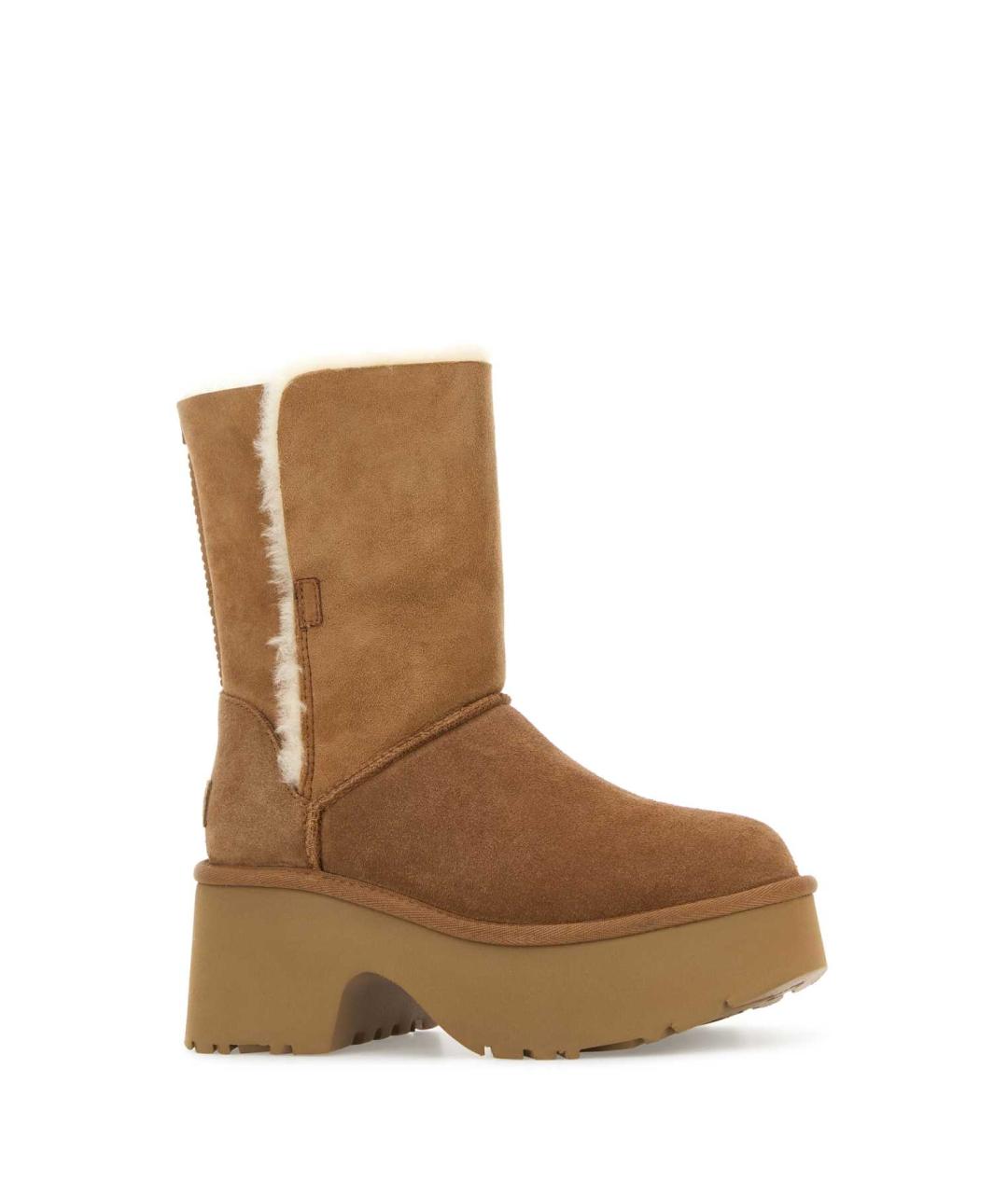 UGG AUSTRALIA Бежевые замшевые ботинки, фото 2