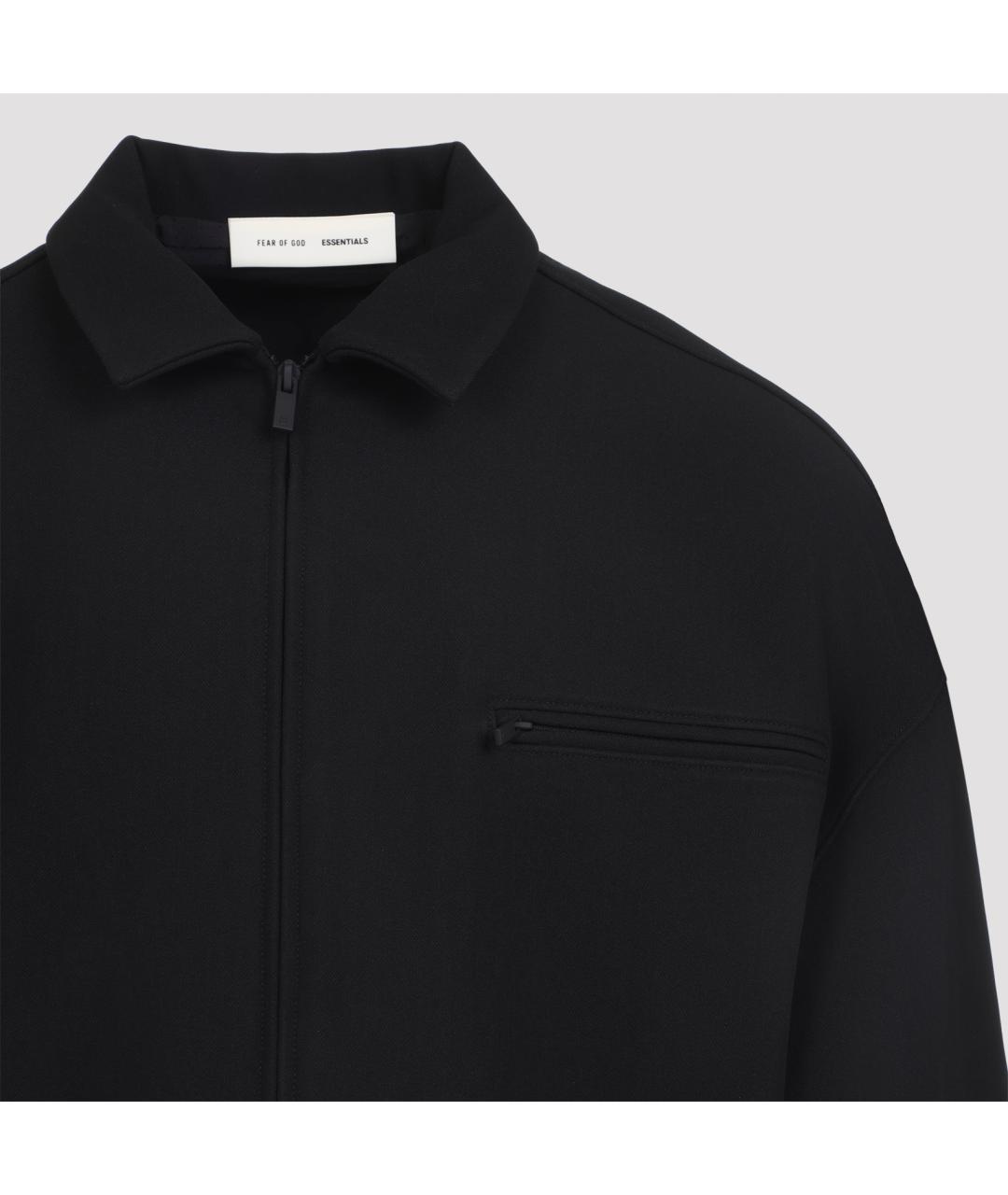FEAR OF GOD ESSENTIALS Черная полиэстеровая куртка, фото 3