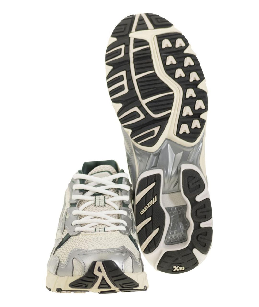 MIZUNO Белые кожаные низкие кроссовки / кеды, фото 5