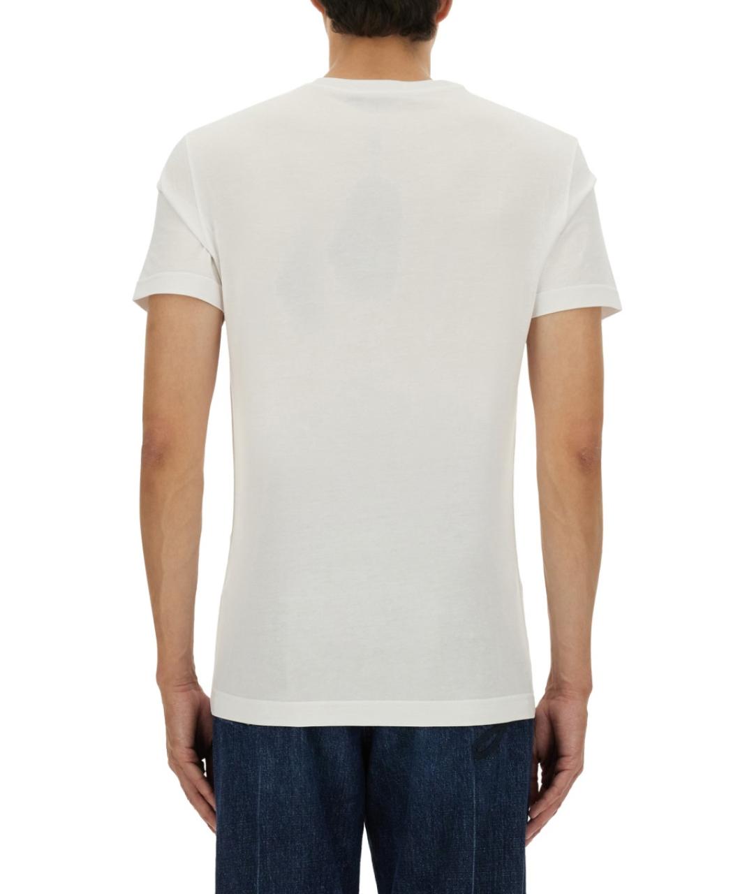 DOLCE&GABBANA Белая хлопковая футболка, фото 5