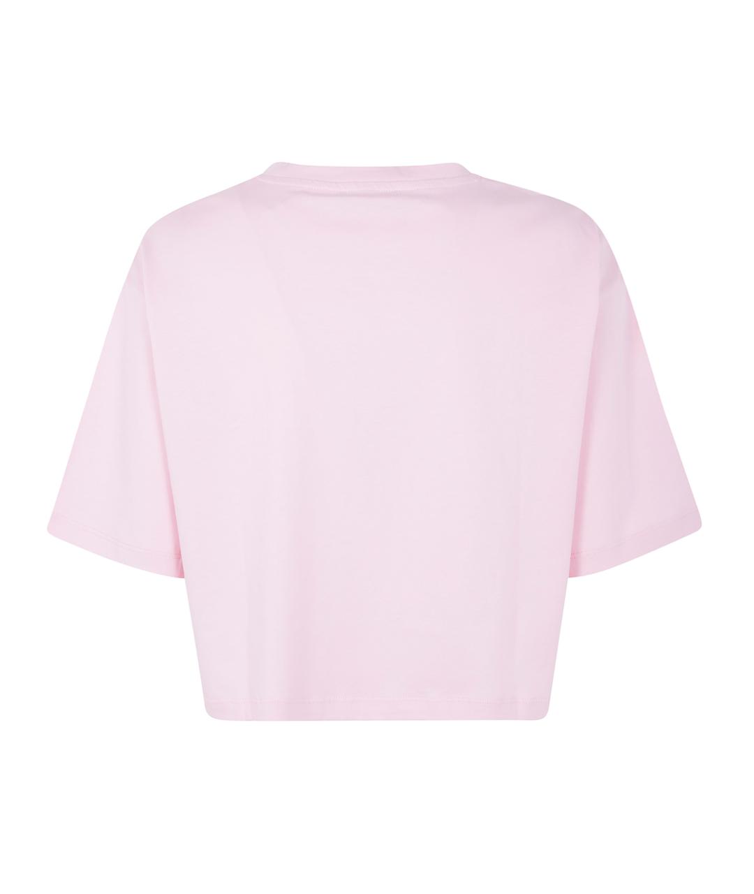 BALMAIN Розовая хлопковая футболка, фото 2