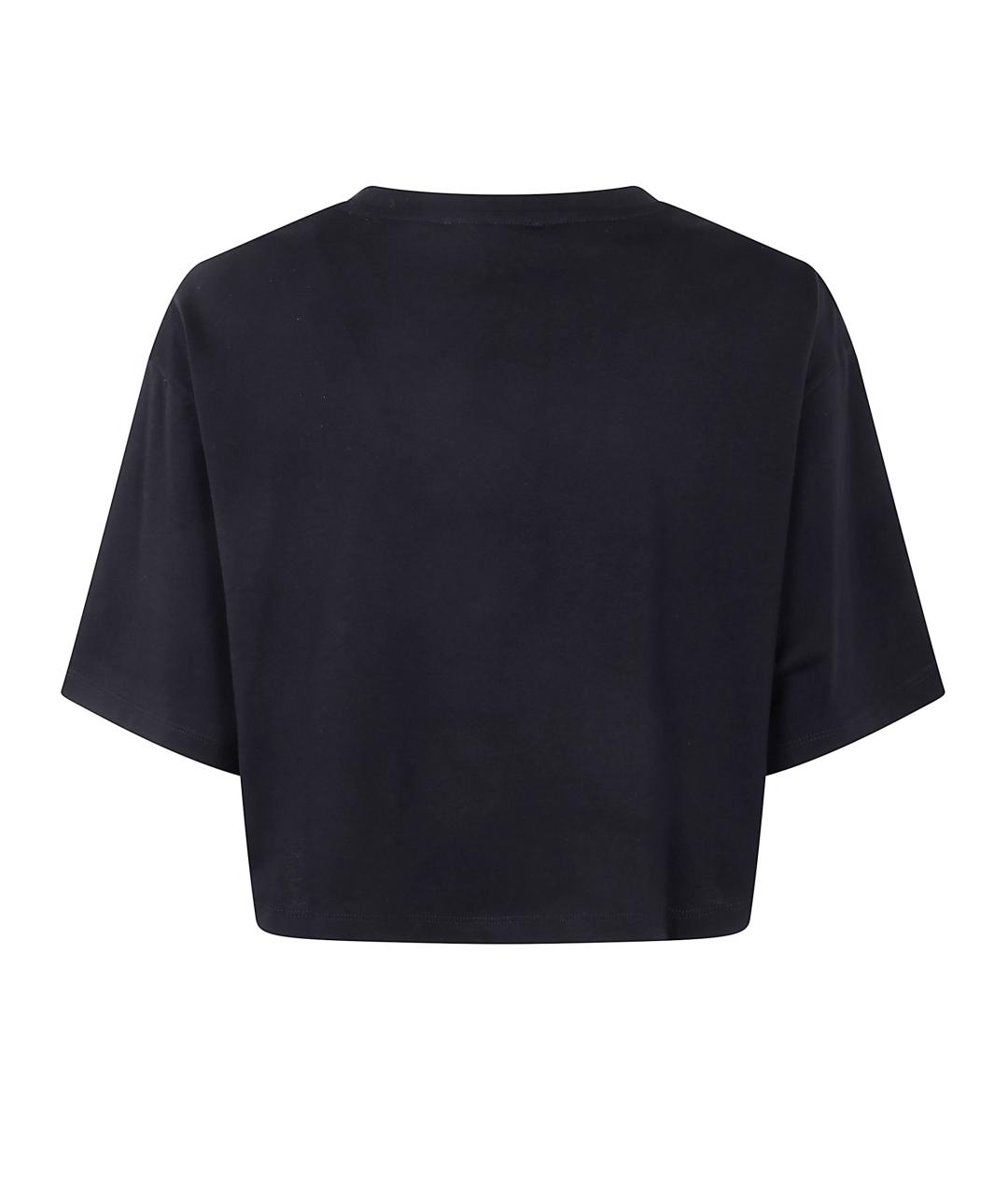 BALMAIN Черная хлопковая футболка, фото 2