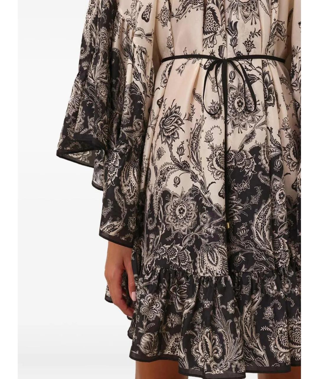 ZIMMERMANN Мульти шелковое повседневное платье, фото 2