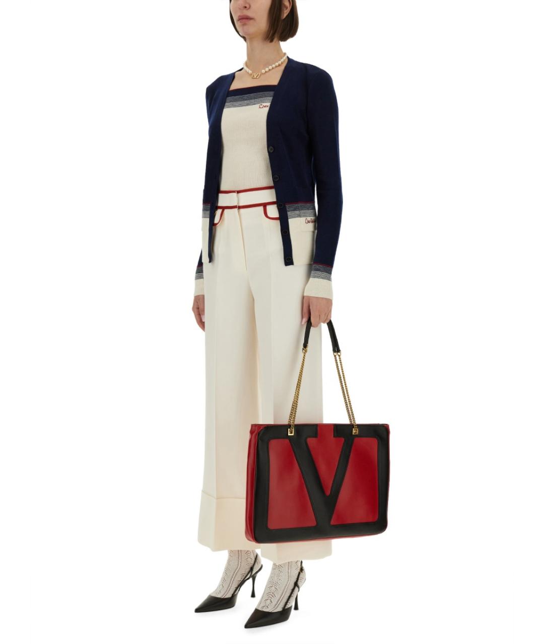 VALENTINO Синий шерстяной кардиган, фото 3