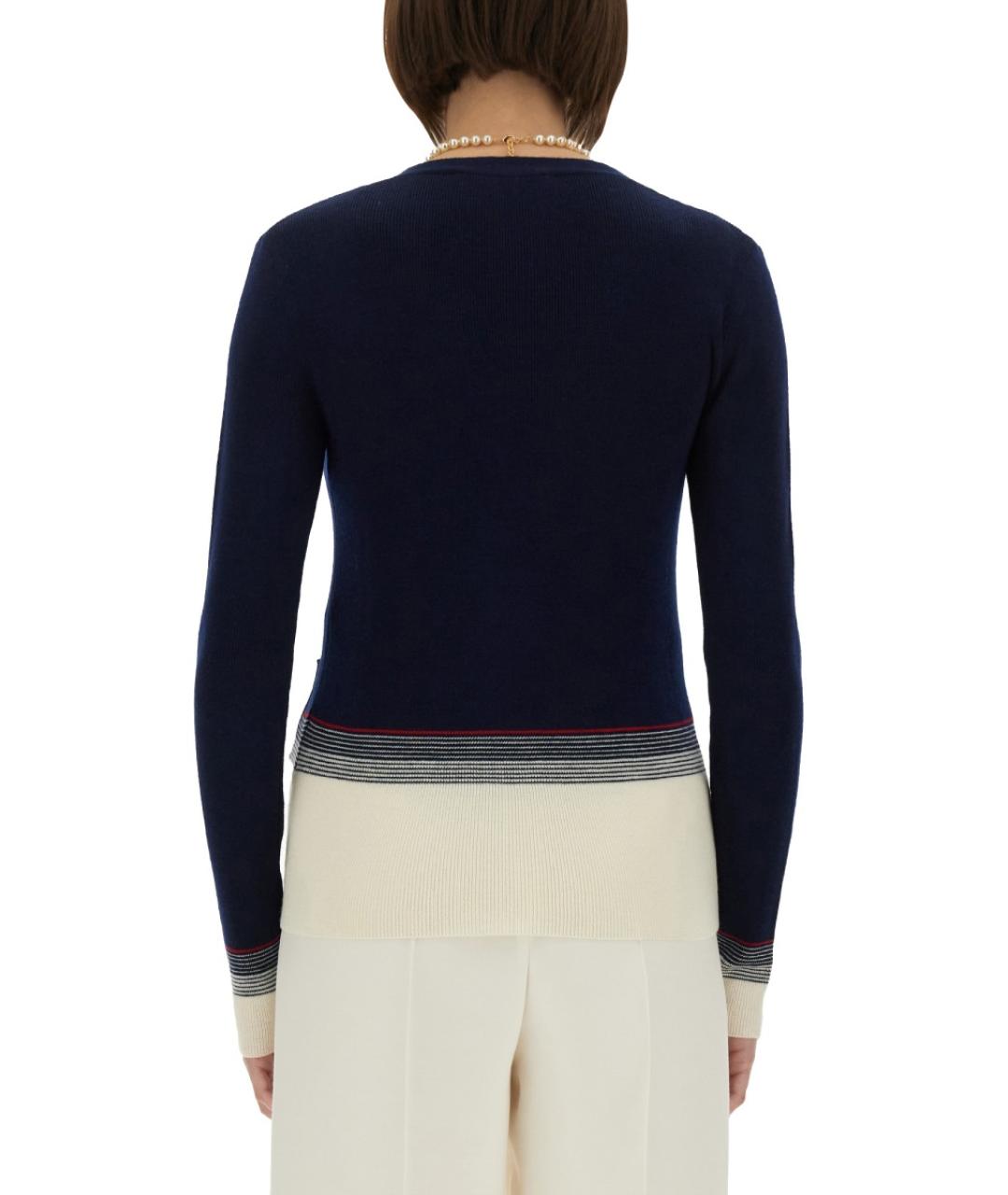 VALENTINO Синий шерстяной кардиган, фото 4