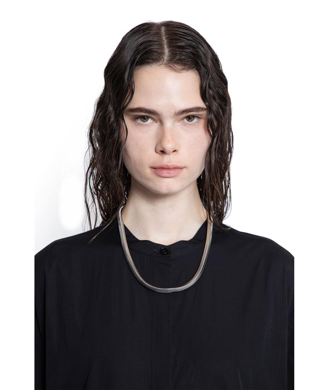 JIL SANDER Серебрянный латунный браслет, фото 2