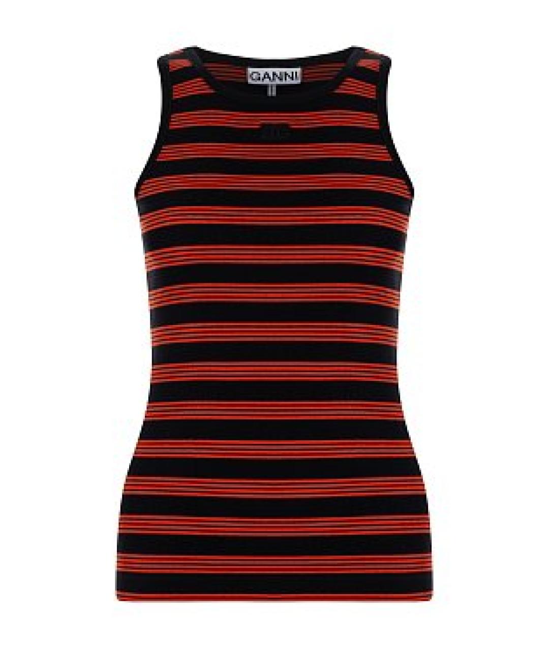 GANNI Мульти хлопковая футболка, фото 1