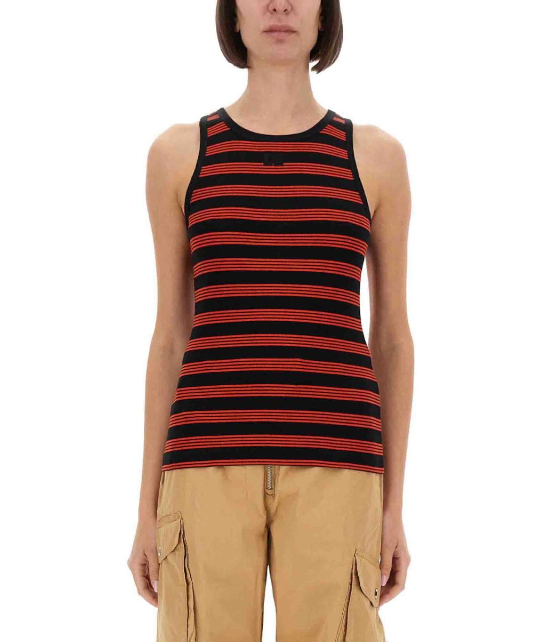 GANNI Мульти хлопковая футболка, фото 2