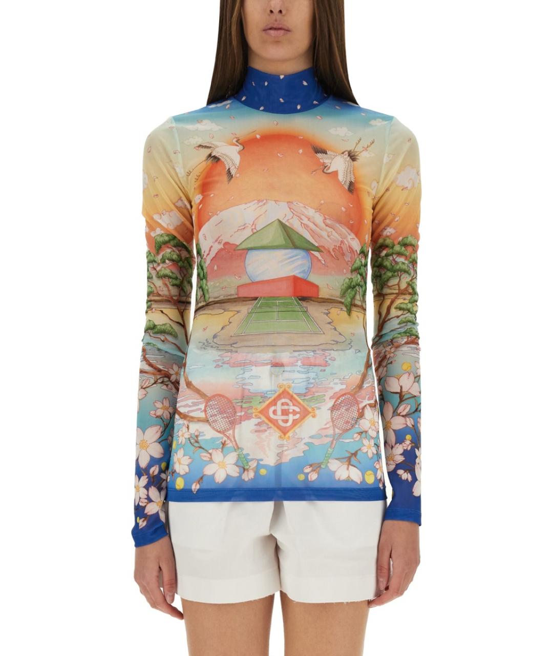 CASABLANCA Мульти синтетическая футболка, фото 2