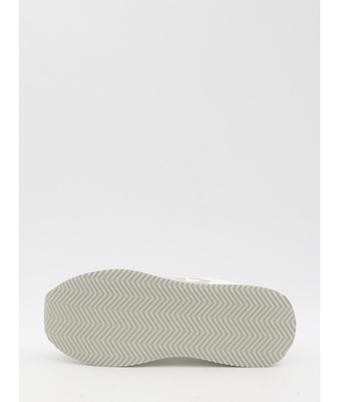 DOLCE&GABBANA Белые текстильные низкие кроссовки / кеды, фото 4