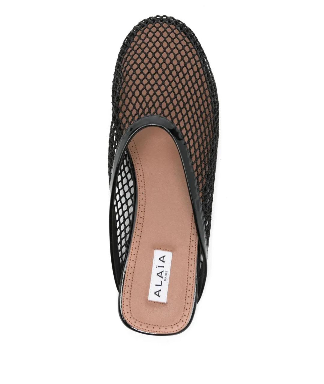 ALAIA Черные кожаные мюли, фото 3