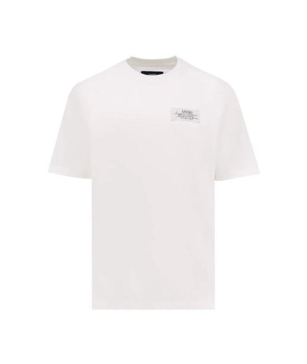AMIRI Белая хлопковая футболка, фото 1