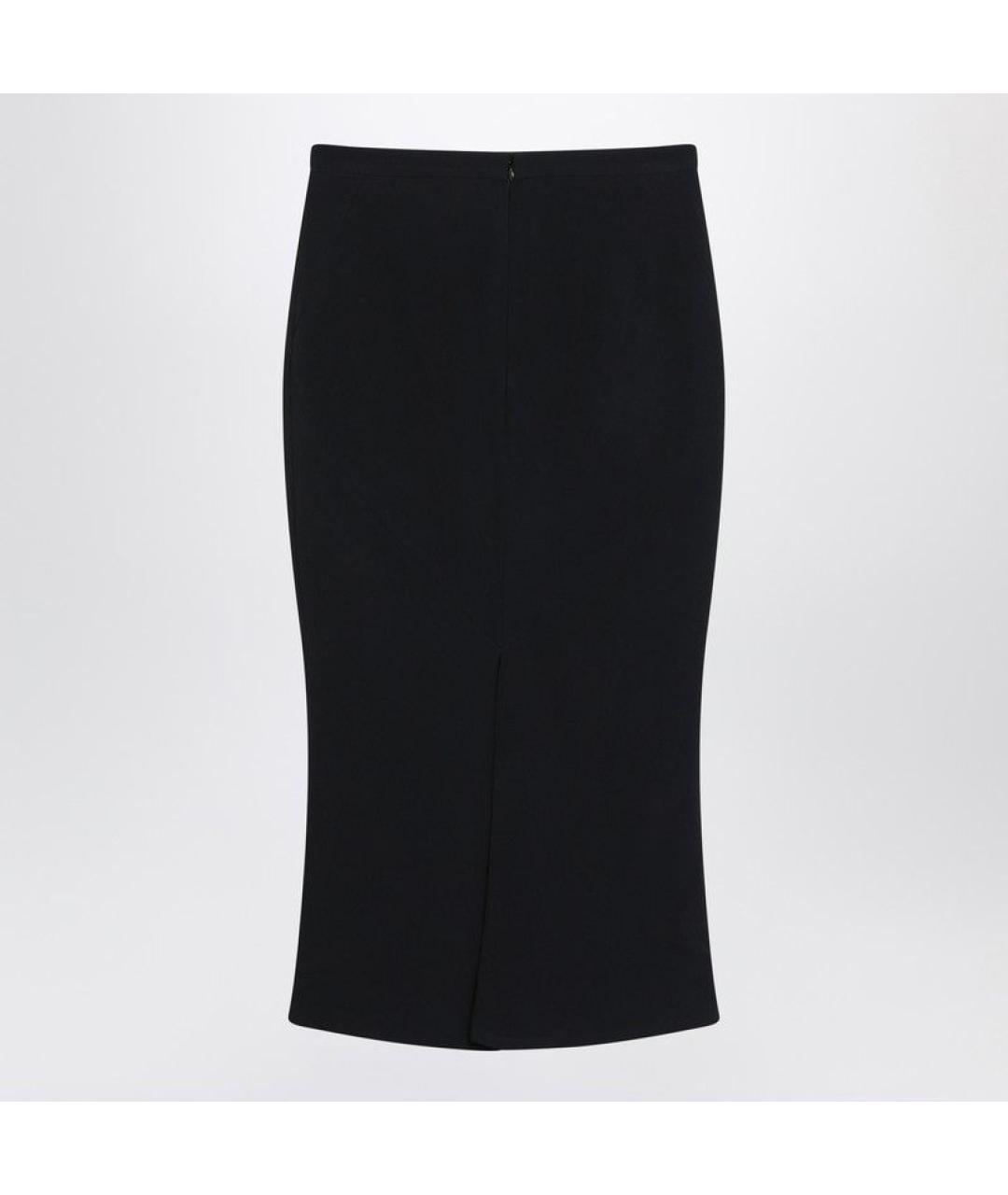 GIVENCHY Черная вискозная юбка миди, фото 6