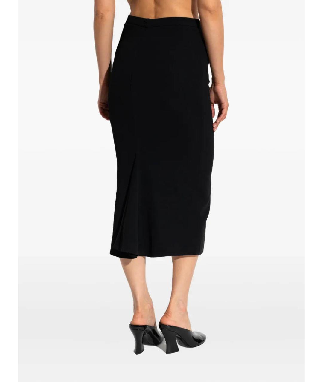 GIVENCHY Черная вискозная юбка миди, фото 3