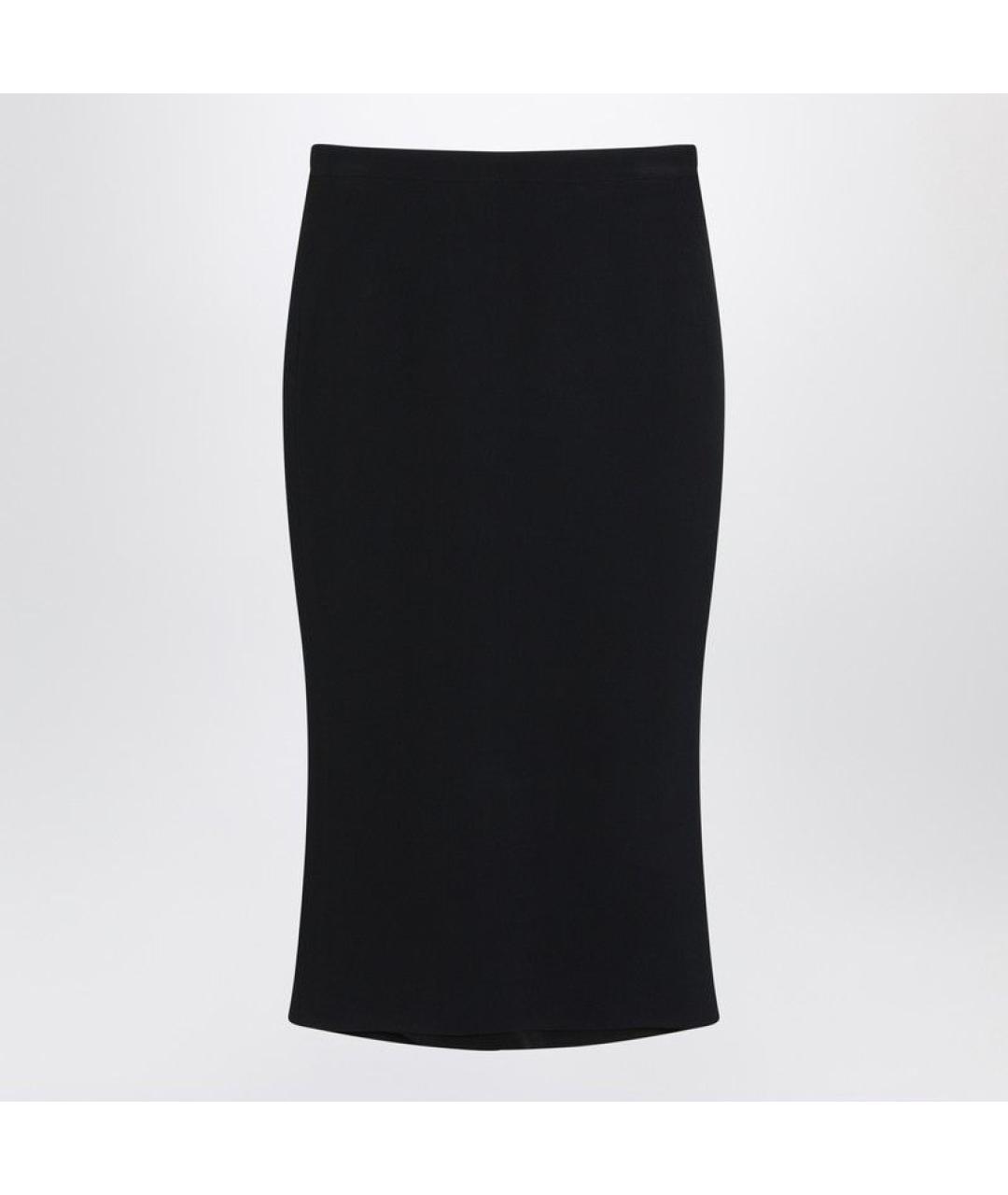 GIVENCHY Черная вискозная юбка миди, фото 5