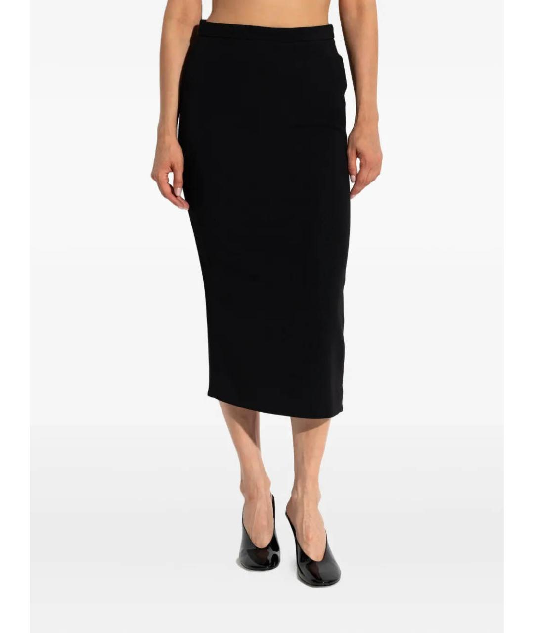 GIVENCHY Черная вискозная юбка миди, фото 2