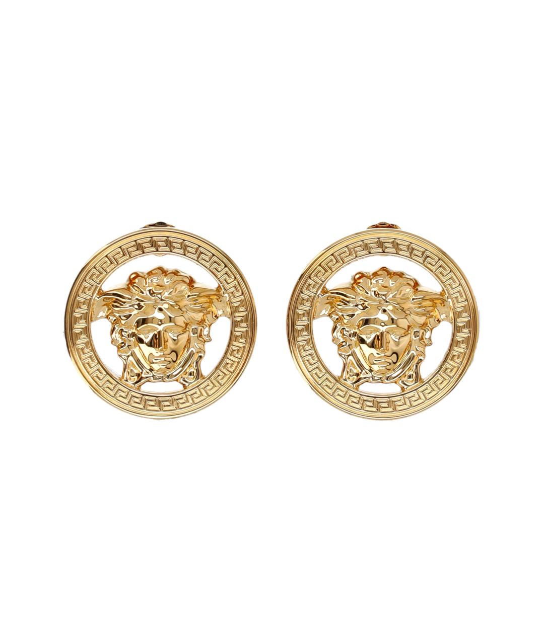 VERSACE Золотые металлические серьги, фото 1