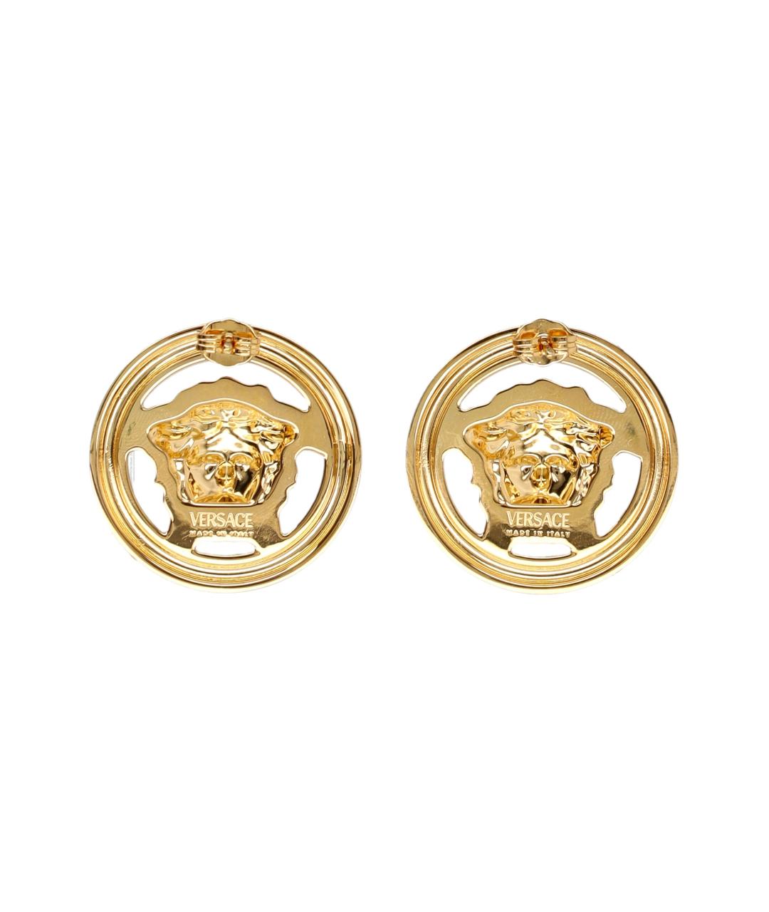 VERSACE Золотые металлические серьги, фото 2