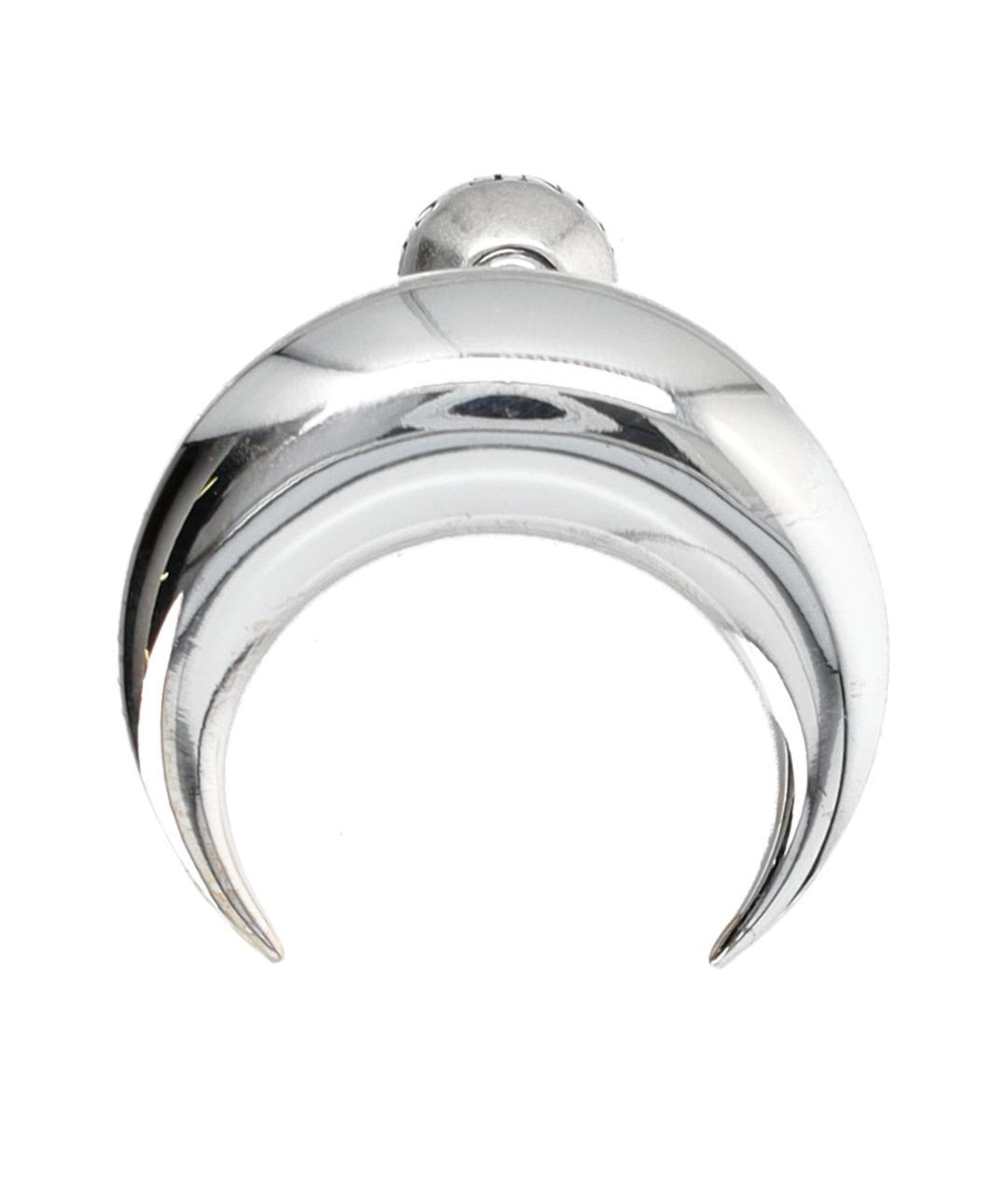 MARINE SERRE Серебряные металлические серьги, фото 1