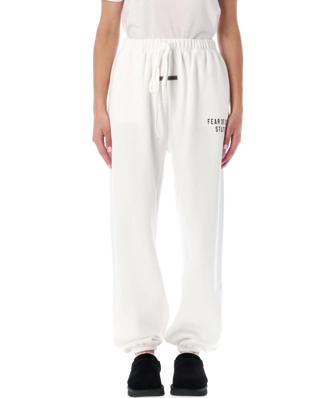 FEAR OF GOD ESSENTIALS Белые хлопковые спортивные брюки и шорты, фото 4