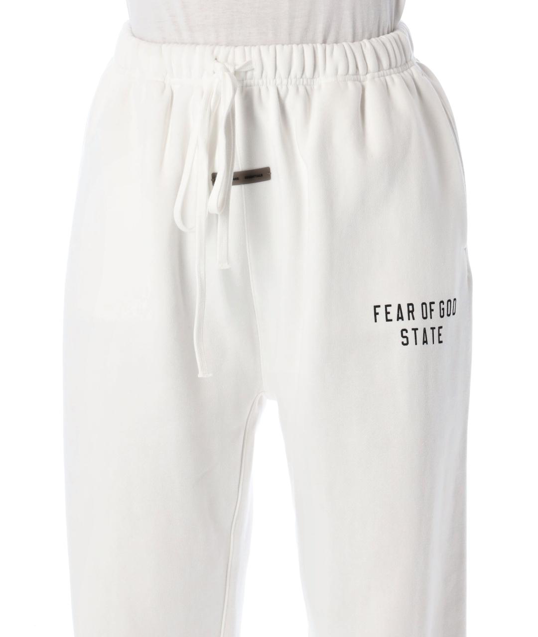 FEAR OF GOD ESSENTIALS Белые хлопковые спортивные брюки и шорты, фото 3