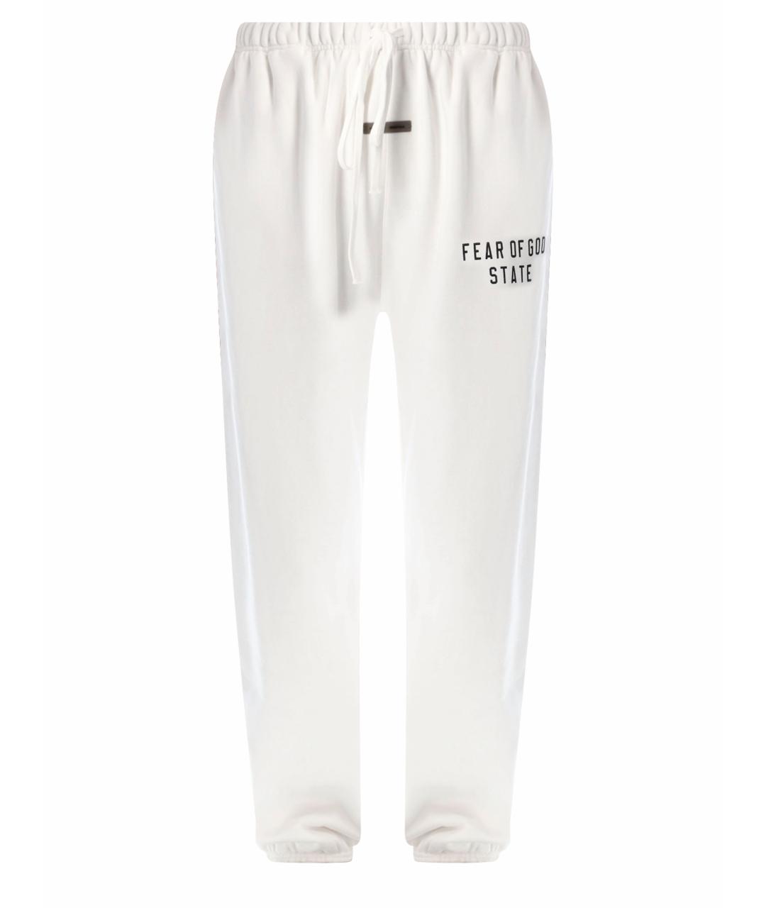 FEAR OF GOD ESSENTIALS Белые хлопковые спортивные брюки и шорты, фото 1