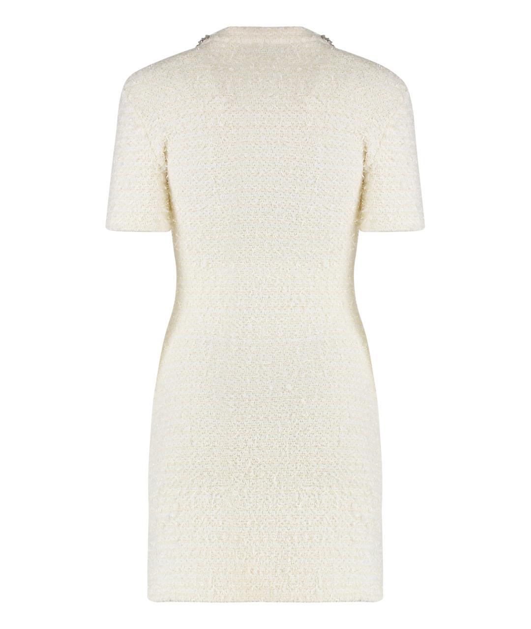 SELF-PORTRAIT Бежевое полиамидовое повседневное платье, фото 2