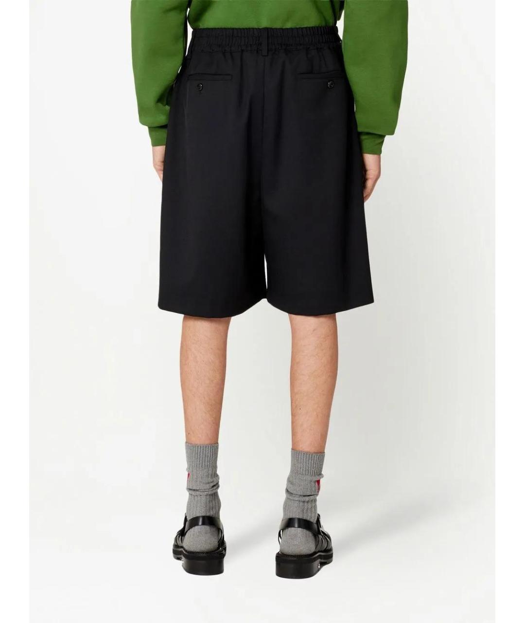 Ami Paris Черные шерстяные шорты, фото 3