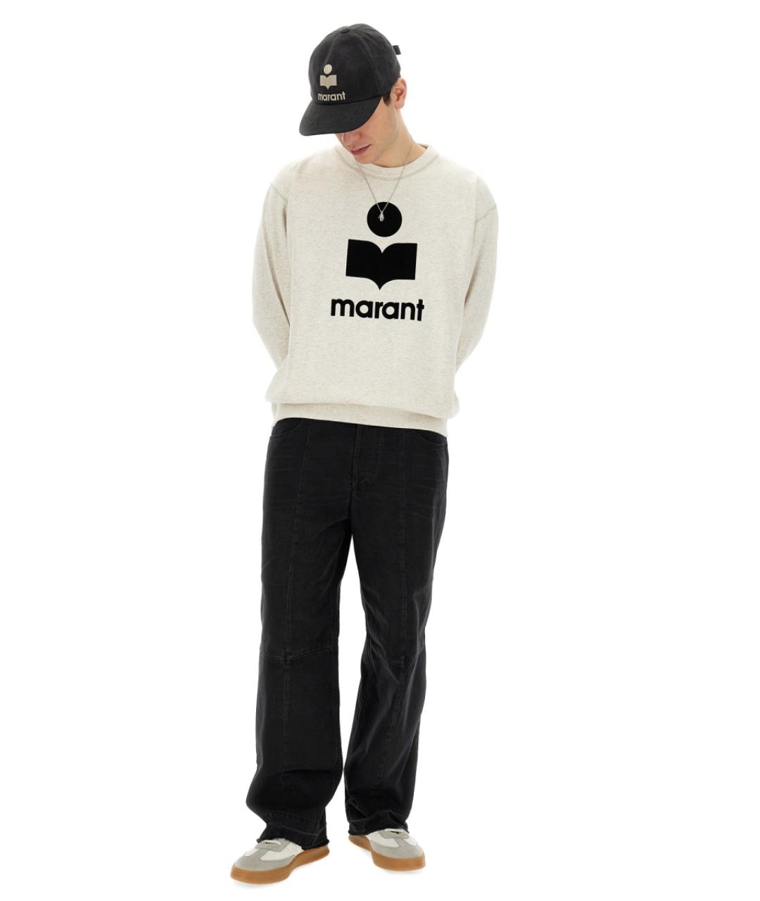 ISABEL MARANT Бежевый хлопковый джемпер / свитер, фото 3