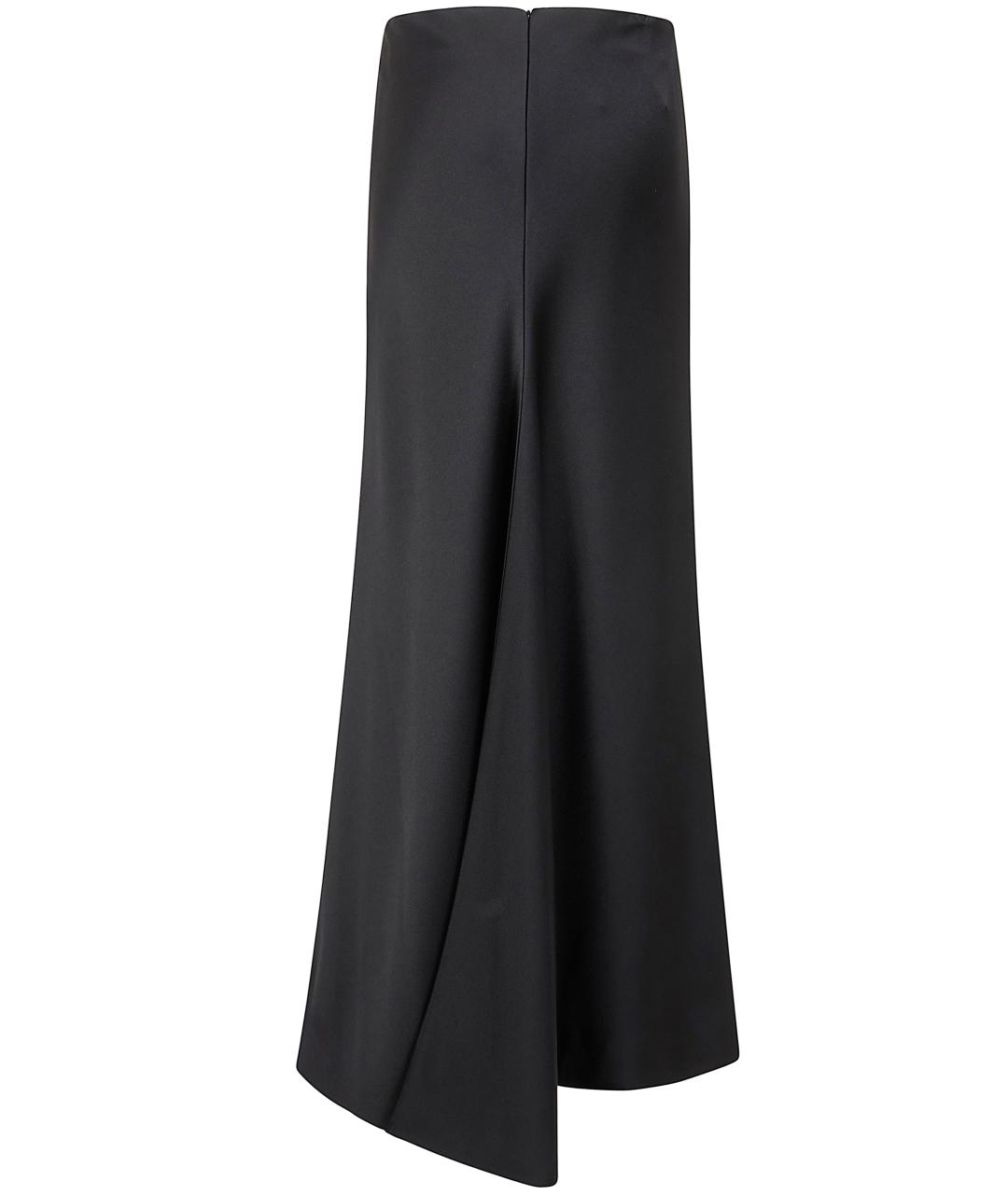 Carven Черная вискозная юбка макси, фото 2