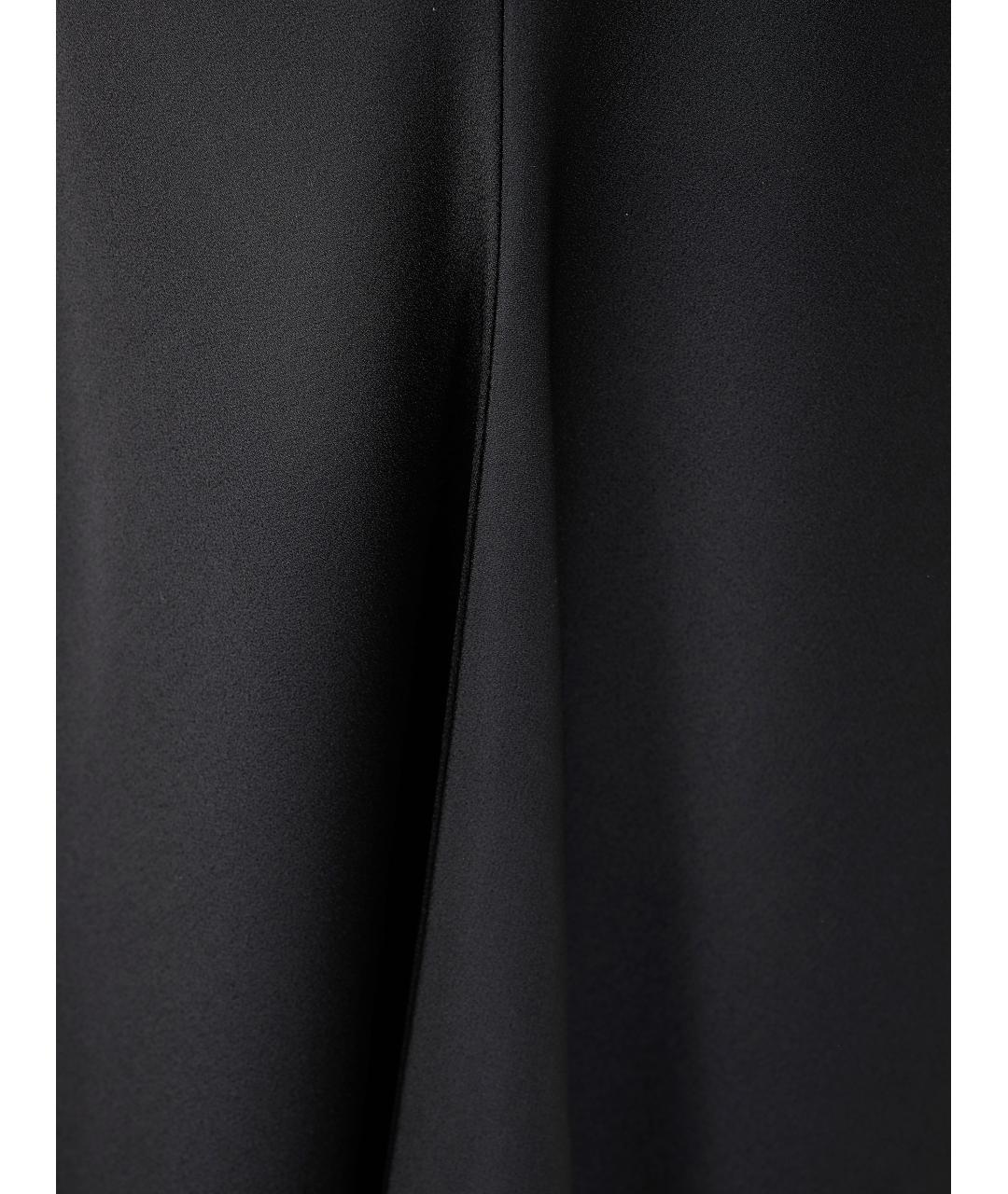 Carven Черная вискозная юбка макси, фото 3