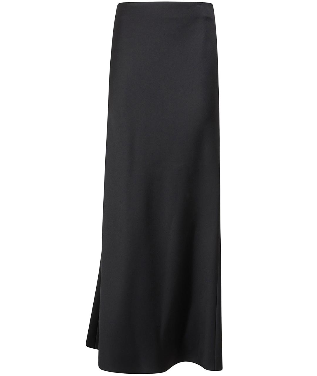 Carven Черная вискозная юбка макси, фото 1