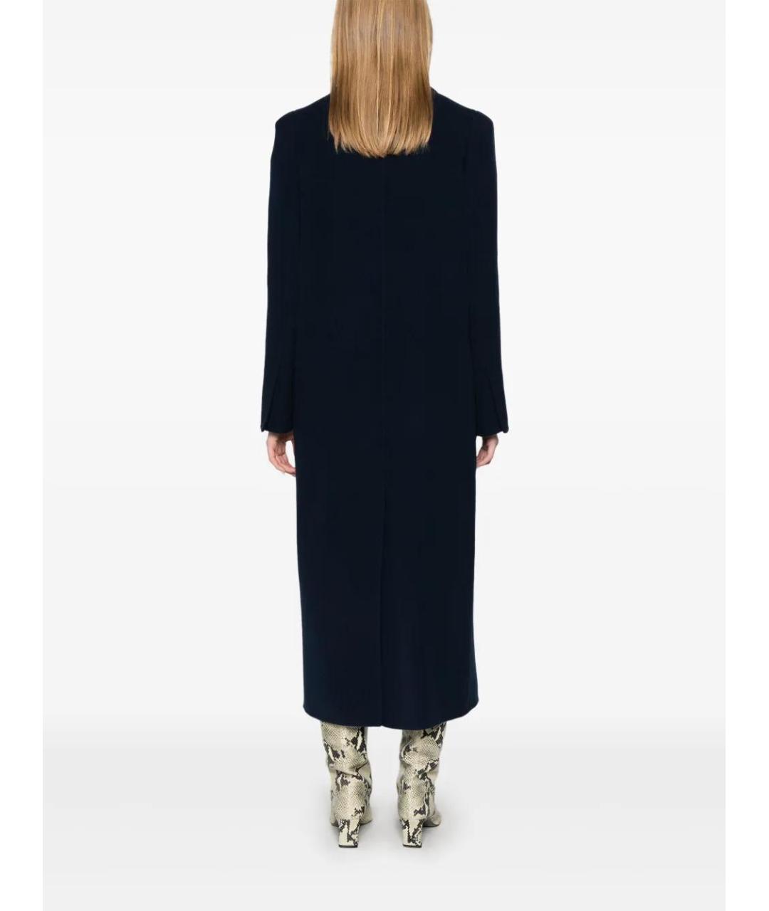 MAX MARA Темно-синее кашемировое пальто, фото 4