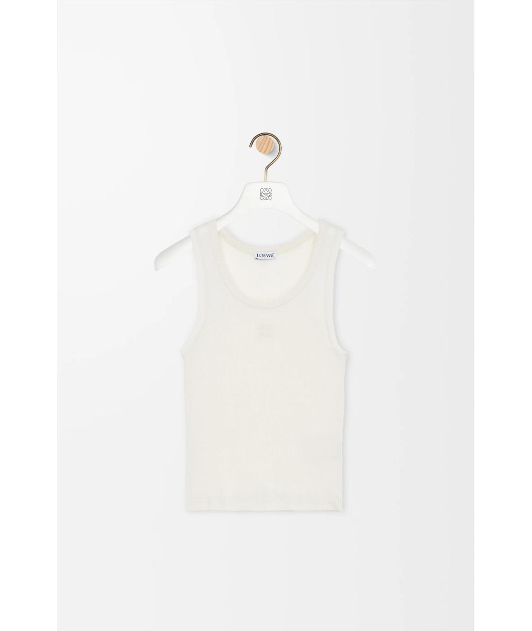 LOEWE Белая шелковая футболка, фото 6