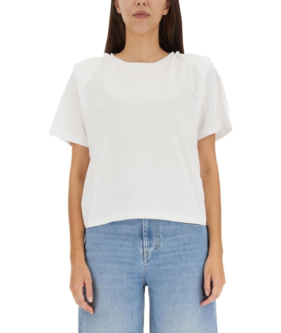 ISABEL MARANT Белая хлопковая футболка, фото 4