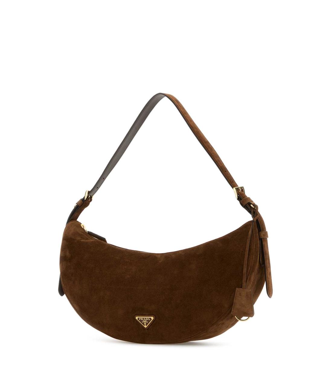PRADA Коричневая замшевая сумка через плечо, фото 2