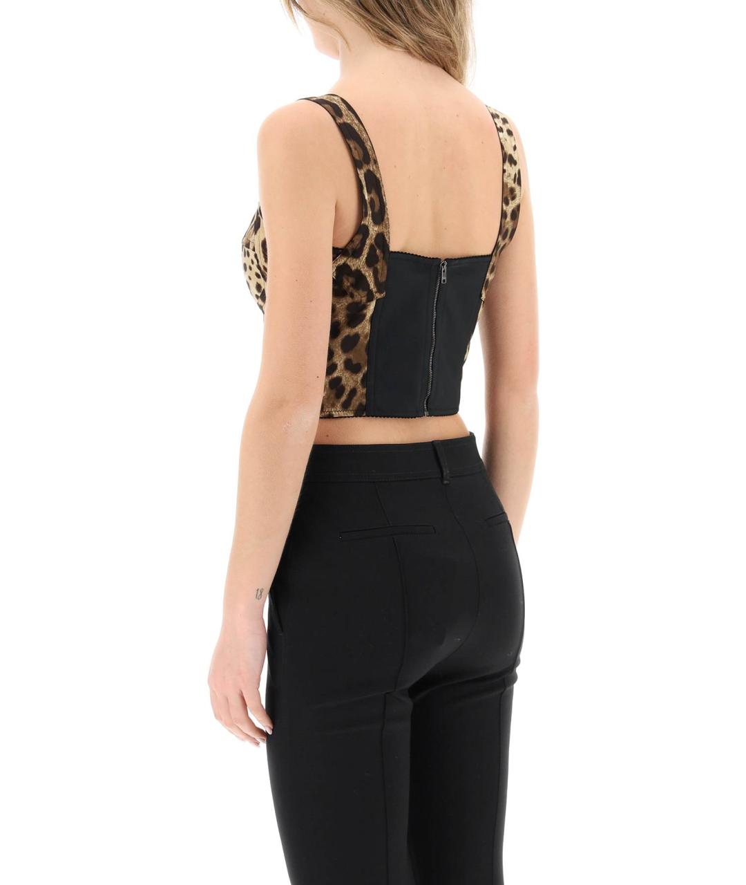 DOLCE&GABBANA Мульти шелковая майка, фото 3