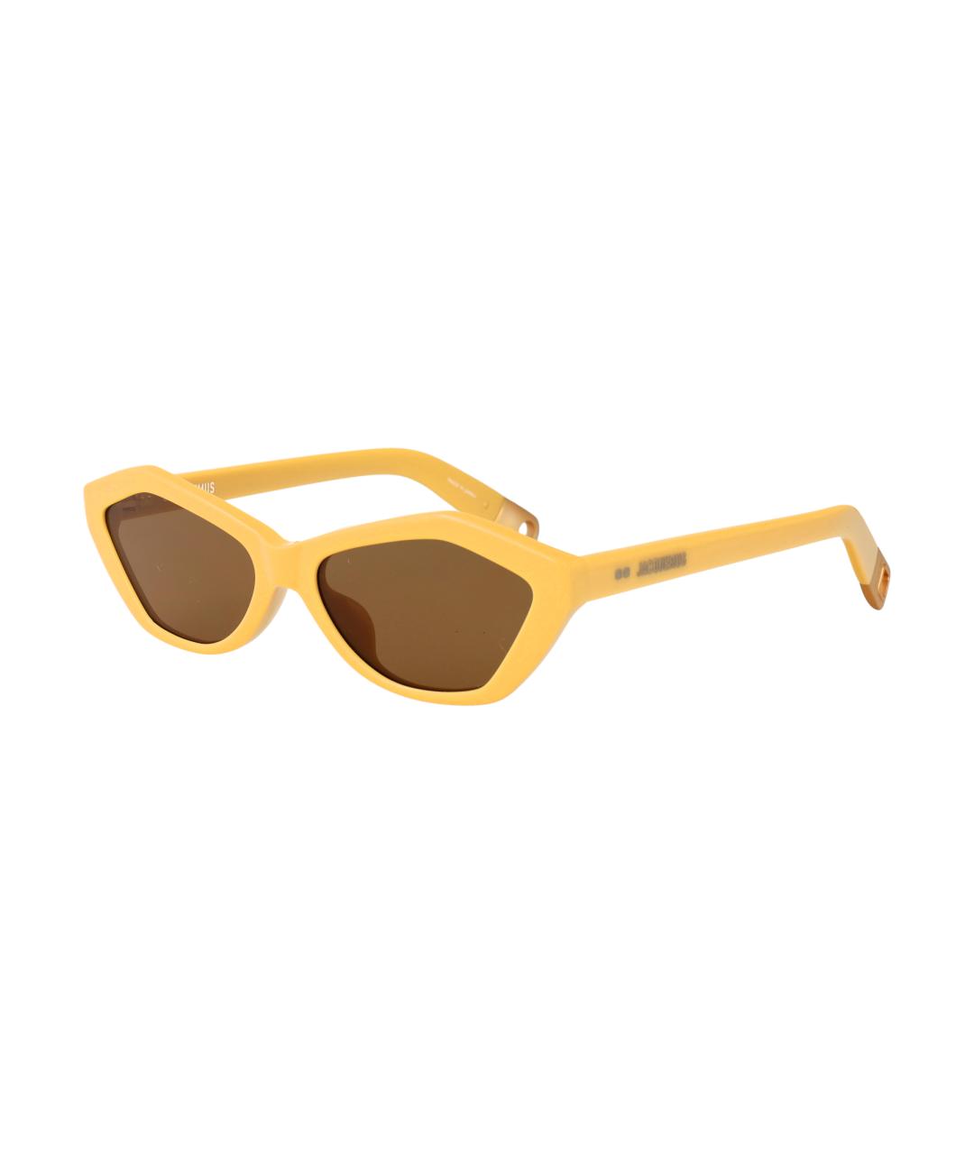 JACQUEMUS Желтые пластиковые солнцезащитные очки, фото 2