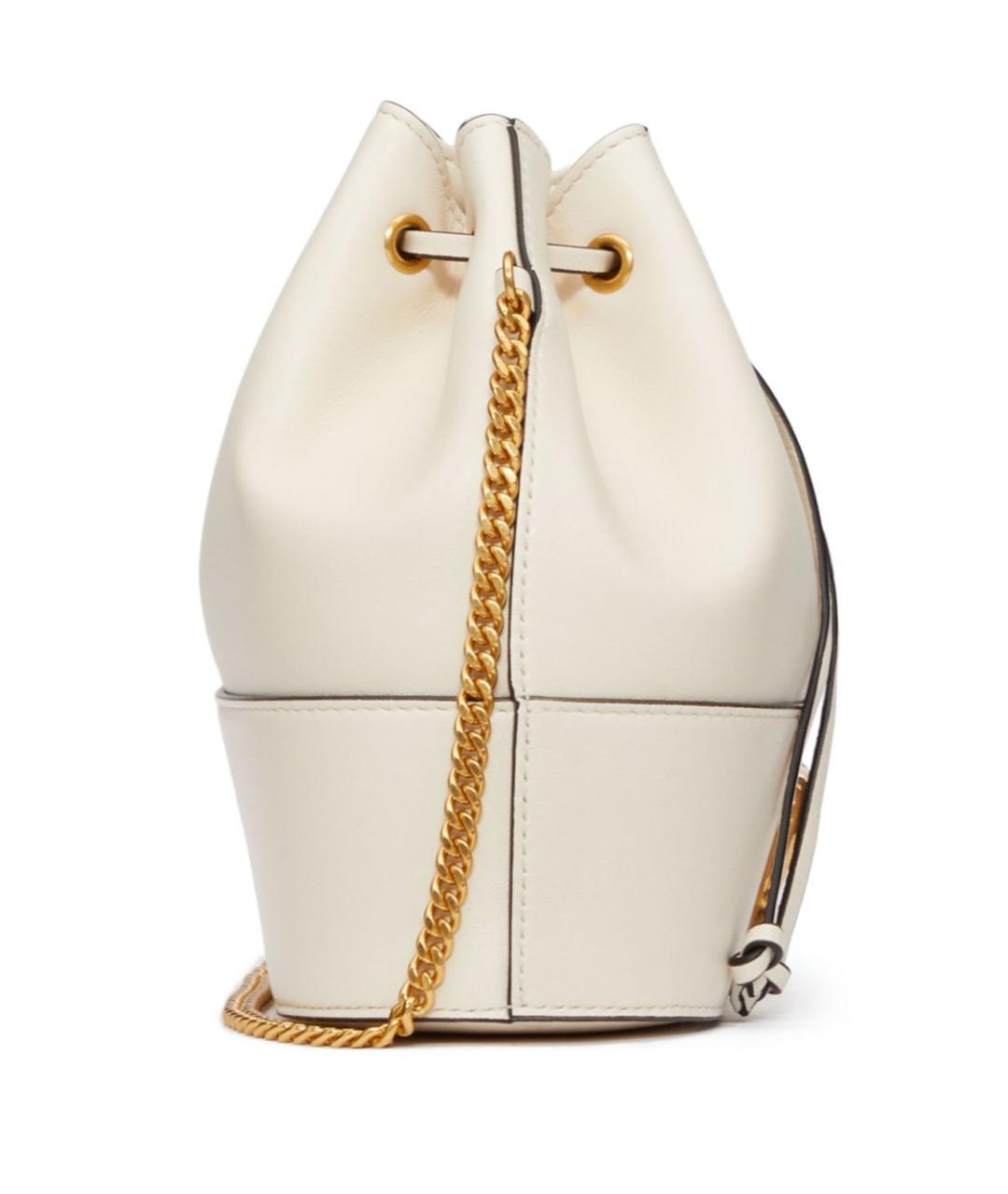 VALENTINO Белая кожаная сумка через плечо, фото 5